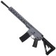 AR-15 Semi Auto .300 AAC Blackout Rifle 16" Barrel Slick Side Billet Upper / Lower 13" Custom M-LOK Handguard - Sniper Grey