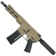 AR-15 Semi Auto .300 Blackout  Pistol 7.5" Barrel 7" American Built Custom MLOK Handguard-FDE