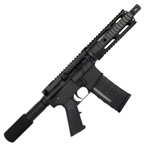 AR-15 Semi Auto .300 Blackout Tactical Pistol 7.5" Barrel  7" Quad Rail-Black