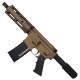 AR-15 Semi Auto .300 Blackout Tactical Pistol 7.5" Barrel  7" Quad Rail Burnt Bronze