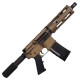 AR-15 Semi Auto .300 Blackout Tactical Pistol 7.5" Barrel  7" Quad Rail Burnt Bronze