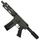 AR-15 Semi Auto .300 Blackout Tactical Pistol 7.5" Barrel  7" Quad Rail Olive Drab Green 