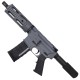 AR-15 Semi Auto .300 Blackout Tactical Pistol 7.5" Barrel  7" Quad Rail Sniper Grey