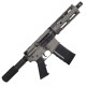 AR-15 Semi Auto .300 Blackout Tactical Pistol 7.5" Barrel  7" Quad Rail-Tungsten