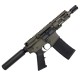 AR15 Micro .300 Blackout Pistol 5" Barrel 4" M-Lok Handguard- OD Green