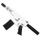 AR15 Micro .300 Blackout Pistol 5" Barrel 4" M-Lok Handguard- Storm Trooper White 