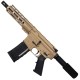 AR-15 Semi Auto .300 AAC Blackout Pistol 7.5" Barrel 7" Custom MLOK Handguard Flat Dark Earth