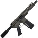 AR-15 Semi Auto .300 AAC Blackout Pistol 7.5" Barrel 7" Custom MLOK Handguard OD Green