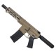 AR15 .300 BlackOut Pistol Billet Upper/ Lower 7.5" Barrel Custom M-Lok w/ Integrated Handstop - FDE