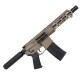 AR15 .300 BlackOut Pistol Billet Upper/ Lower 7.5" Barrel Custom M-Lok w/ Integrated Handstop - FDE