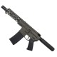 AR15 .300 BlackOut Pistol Billet Upper/ Lower 7.5" Barrel Custom M-Lok w/ Integrated Handstop - OD Green