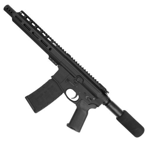 AR15 .300BLK Pistol Billet Upper/ Lower 8" Nitride Barrel 9" M-Lok Handguard -BLACK