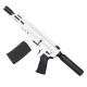 AR15 Micro .300 BLK Pistol Billet Upper/ Lower 5" Barrel Custom M-Lok Handguard-White