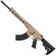 AR-15 7.62x39 Rifle 16" Barrel M4 Stock 12" Custom Hybrid Slim MLOK-FDE