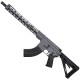 AR-15 7.62x39 Rifle 16" Barrel 15" Hybrid MLOK Handguard - Sniper Grey