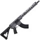 AR-15 7.62x39 Rifle 16" Barrel 15" Hybrid MLOK Handguard - Sniper Grey