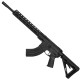 AR-15 7.62x39 Rifle 16" Barrel Slick Side Billet Upper / Lower 13" Custom M-LOK Handguard - Black