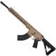 AR-15 7.62x39 Rifle 16" Barrel Slick Side Billet Upper / Lower 13" Custom M-LOK Handguard - FDE