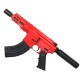 AR15 Micro 7.62x39 Pistol 5" Barrel 4" M-Lok Handguard - Red