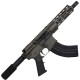 AR 7.62X39 Semi Auto Pistol 7.5" Barrel 7" Custom D-Cut Front MLOK Handguard OD Green