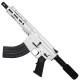 AR 7.62X39 Semi Auto Pistol 7.5" Barrel 7" Custom D-Cut Front MLOK Handguard-White