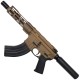 AR 7.62x39 Semi Auto Pistol SBA3 Style Top Cut Custom 7" MLOK - Burnt Bronze