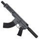 AR15 7.62X39 Pistol Billet Upper/ Lower 7.5" Barrel Custom M-Lok w/ Integrated Handstop - SNIPER GREY