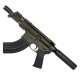 AR15 Micro 7.62x39 Pistol Billet Upper/ Lower 5" Barrel Custom M-Lok Handguard -OD GREEN