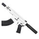 AR15 Micro 7.62x39 Pistol Billet Upper/ Lower 5" Barrel Custom M-Lok Handguard -WHITE