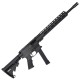 AR 9mm Rifle 16" Barrel Slick Side Billet Upper / Lower 13" Custom M-LOK Handguard - Cerakote Black