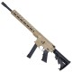 AR 9mm Rifle 16" Barrel Slick Side Billet Upper / Lower 13" Custom M-LOK Handguard - FDE