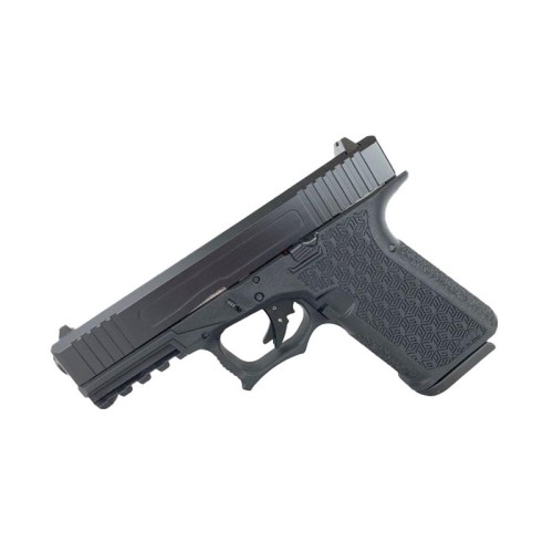 Custom 9mm Pistol G19 Style GGP Frame w/ USP Custom Cerakote Graphite Black Slide - 15 Rd. 