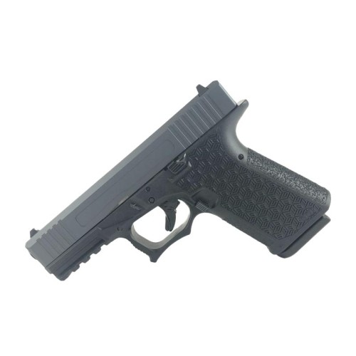 Custom 9mm Pistol G19 Style GGP Black Frame w/ USP Custom Cerakote Sniper Grey Slide - 15 Rd. 