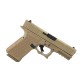 Custom 9mm Pistol G19 Style GGP FDE Frame w/ USP Custom Cerakote Flat Dark Earth Slide - 15 Rd. 