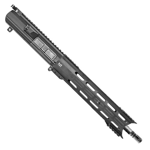 AR10/LR.308 PISTOL UPPER ASSEMBLY 12.5" BALLISTIC ADVANTAGE BARREL 12" CUSTOM BEVEL CUT M-LOK HANDGUARD