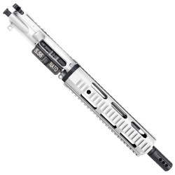 AR15 .223/5.56 Pistol Upper Assembly 10" Quadrail Handguard Complete w/ BCG & Charging Handle - White AR15 .223/5.56 Pistol Upper Assembly 10" Quadrail Handguard Complete w/ BCG & Charging Handle - White