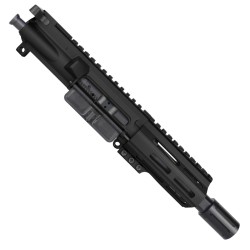 AR15 .223/5.56 Micro Pistol Upper Assembly 5" Barrel MLOK Handguard w/ BCG & Charging Handle - Black AR15 .223/5.56 Micro Pistol Upper Assembly 5" Barrel MLOK Handguard w/ BCG & Charging Handle - Black