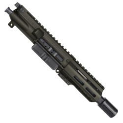 AR15 .223/5.56 Micro Pistol Upper Assembly 5" Barrel MLOK Handguard w/ BCG & Charging Handle - ODG  AR15 .223/5.56 Micro Pistol Upper Assembly 5" Barrel MLOK Handguard w/ BCG & Charging Handle - ODG