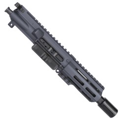 AR15 .223/5.56 Micro Pistol Upper Assembly 5" Barrel MLOK Handguard w/ BCG & Charging Handle - SNIPER GREY  AR15 .223/5.56 Micro Pistol Upper Assembly 5" Barrel MLOK Handguard w/ BCG & Charging Handle - SNIPER GREY