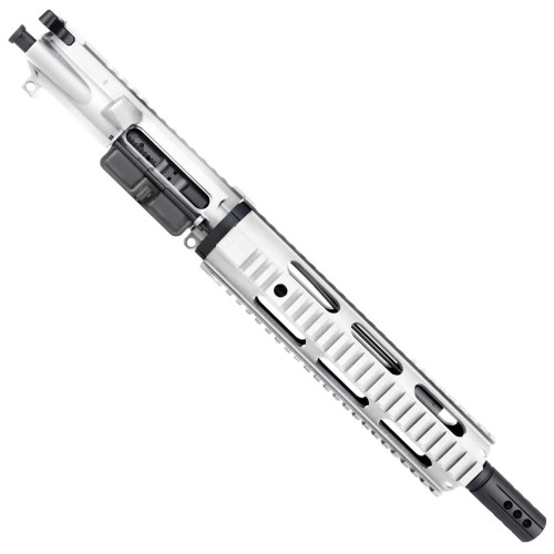 AR15 .300 Blackout Pistol Upper Assembly 10" Quadrail Handguard Complete w/ BCG & Charging Handle - White