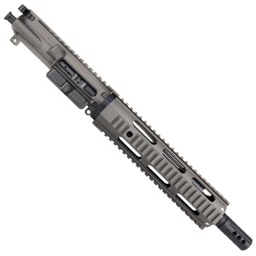 AR15 .300 Blackout Pistol Upper Assembly 10" Quadrail Handguard Complete w/ BCG & Charging Handle - Tungsten