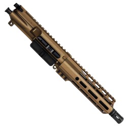 AR15 .300 Blackout Pistol Upper Assembly MLOK Handguard Complete w/ BCG & Charging Handle - Bronze AR15 .300 Blackout Pistol Upper Assembly MLOK Handguard Complete w/ BCG & Charging Handle - Bronze
