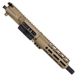 AR15 .300 Blackout Pistol Upper Assembly MLOK Handguard Complete w/ BCG & Charging Handle - FDE AR15 .300 Blackout Pistol Upper Assembly MLOK Handguard Complete w/ BCG & Charging Handle - FDE