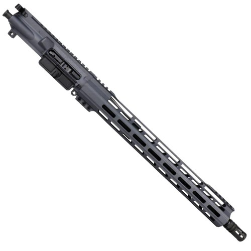 AR-15 7.62x39 Complete Upper Build Assembly 16" Barrel 15" Lightweight Hybrid MLOK Handguard -Sniper Grey