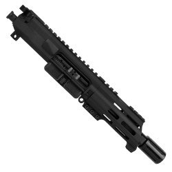 AR15 7.62x39 Micro Pistol Upper Assembly 5" Barrel Custom 5" Top Cut Custom MLOK Handguard Complete w/ BCG & Charging Handle- Black AR15 7.62x39 Micro Pistol Upper Assembly 5" Barrel Custom 5" Top Cut Custom MLOK Handguard Complete w/ BCG & Charging Handle- Black