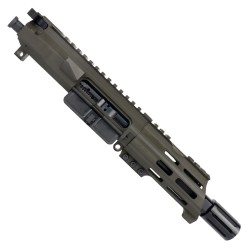 AR15 7.62x39 Micro Pistol Upper Assembly 5" Barrel Custom 5" Top Cut Custom MLOK Handguard Complete w/ BCG & Charging Handle- OD Green AR15 7.62x39 Micro Pistol Upper Assembly 5" Barrel Custom 5" Top Cut Custom MLOK Handguard Complete w/ BCG & Charging Handle- OD Green