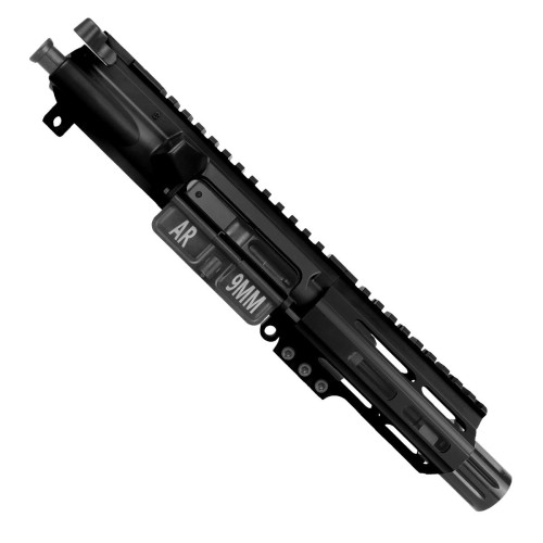 AR9 9mm Pistol Upper Assembly 4" Barrel MLOK Handguard Complete w/ BCG & Charging Handle -Black