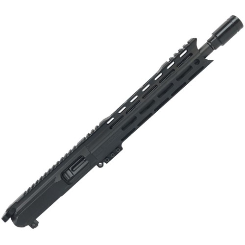 AR9 9mm Pistol Billet Upper Assembly 10" Barrel Custom Hybrid MLOK Handguard Complete w/ BCG & Charging Handle