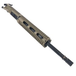 AR-15 Cerakote FDE 16" Upper Build 5.56 NATO Barrel 12" Quad Rail  AR-15 Cerakote FDE 16" Upper Build 5.56 NATO Barrel 12" Quad Rail
