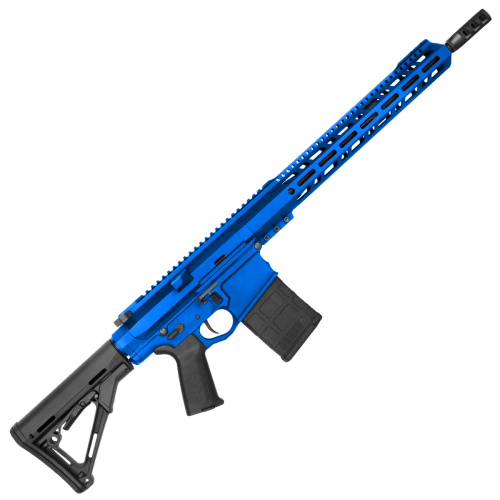 LR-308 Semi-Auto 16" AR-10 Rifle - Flame Blue